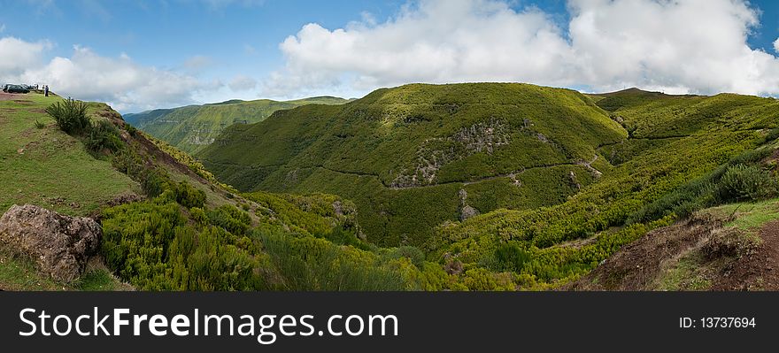 Madeira mountain rainforests  landscape, Portugal. Madeira mountain rainforests  landscape, Portugal