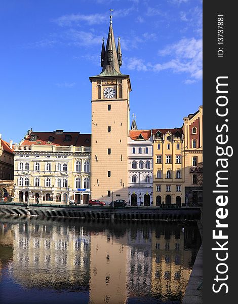 The View on the spring Prague's Old Town