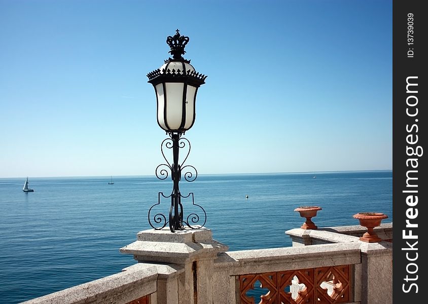 Beautiful Lamp Overlooking The Sea