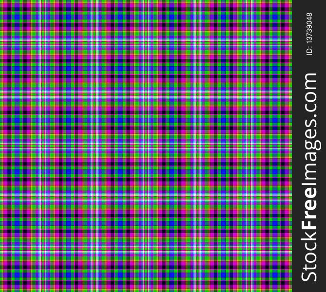 Blue and Pink seamless plaid pattern illustration