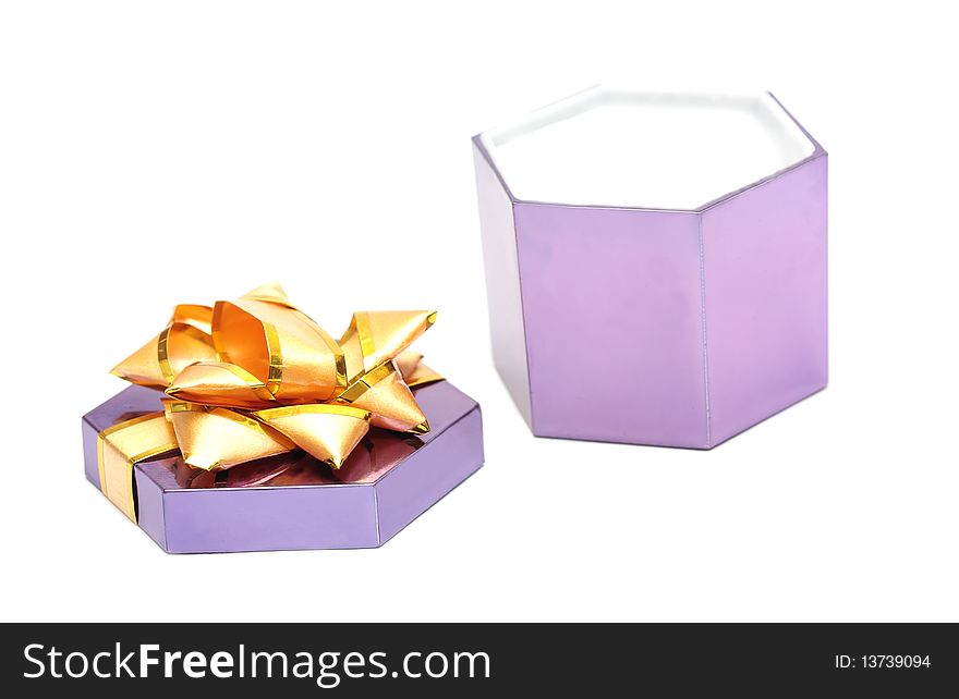 Gift  box isolated on white background