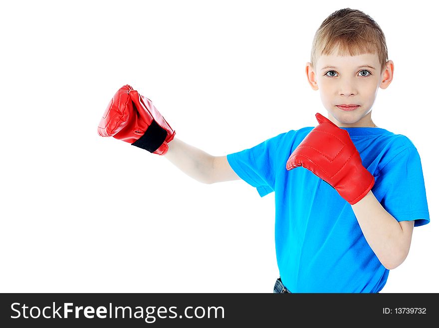 Boxing boy