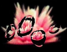 A Pink Cloud Of Smoke. Stock Photo A Pink Cloud Of Smoke. Stock Photo