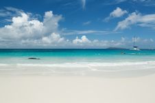 Seychelles Seascape. Royalty Free Stock Image