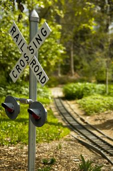 Railroad Crossing Sign Stock Images