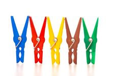 Clothes Pins Royalty Free Stock Images