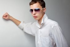 Young Handsome Man In Sunglasses Royalty Free Stock Photo
