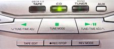 CD Player Controls Stock Photo