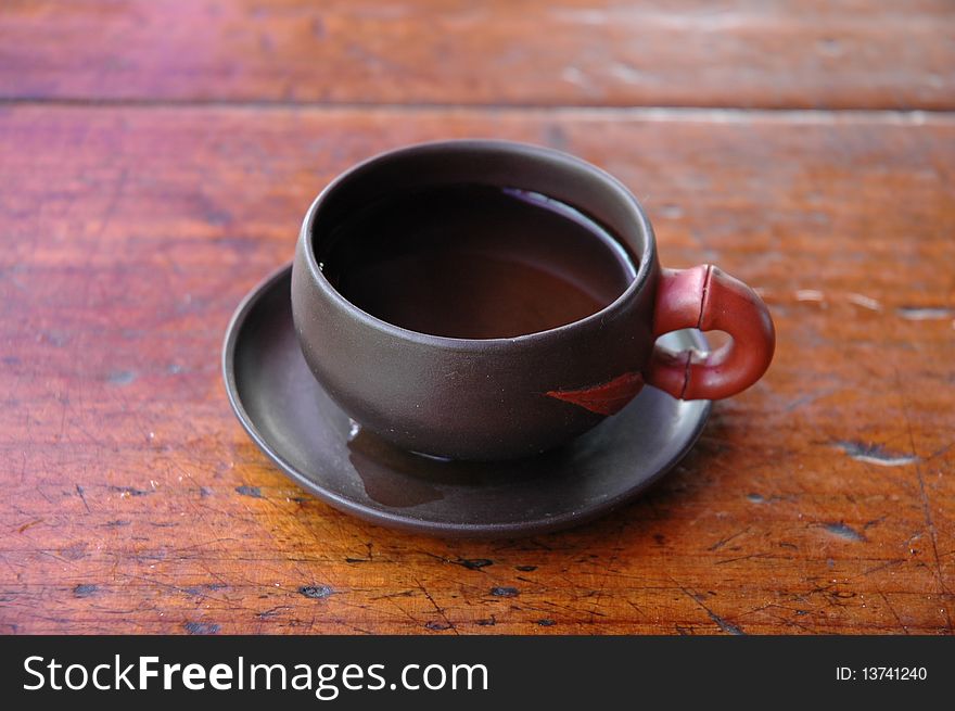 A teacup on the table, tea culture in china