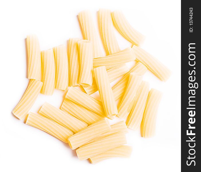 Closeup of uncooked pasta (italiano)