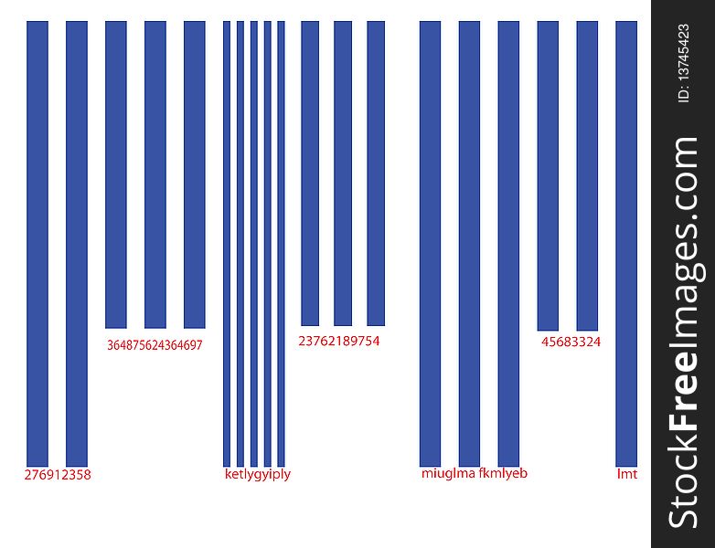 Digitally generated by computer barcode