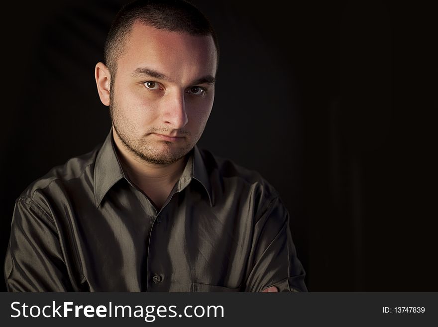 Portrait of young man