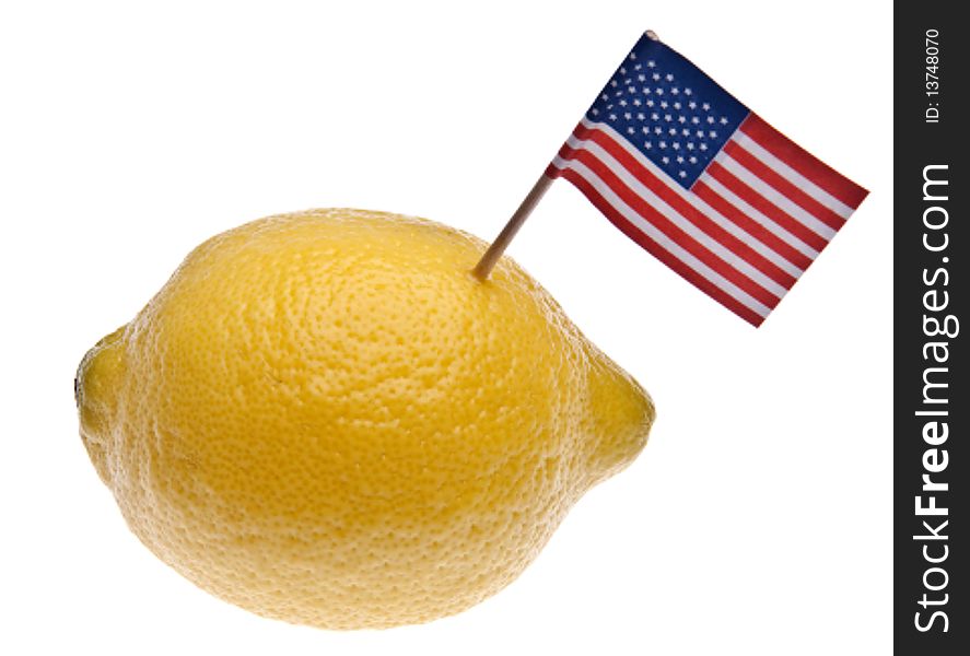 Food concept of fruit with American flag in fruit. Food concept of fruit with American flag in fruit.