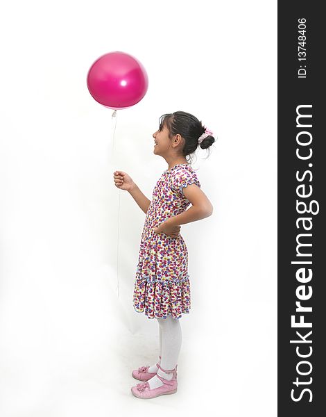 Little Girls And Balloon