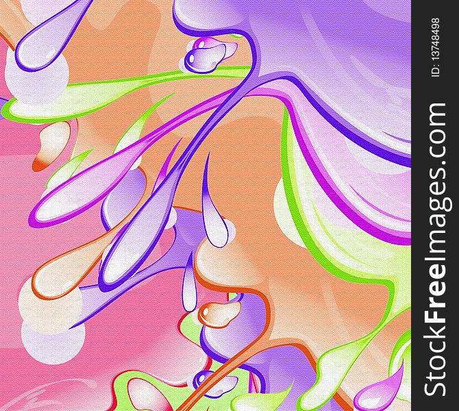 Background of abstract colored waves illustration. Background of abstract colored waves illustration