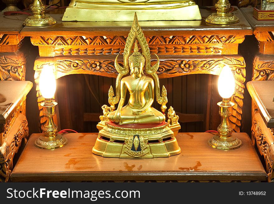 Golden Budha on rack Thailand. Golden Budha on rack Thailand