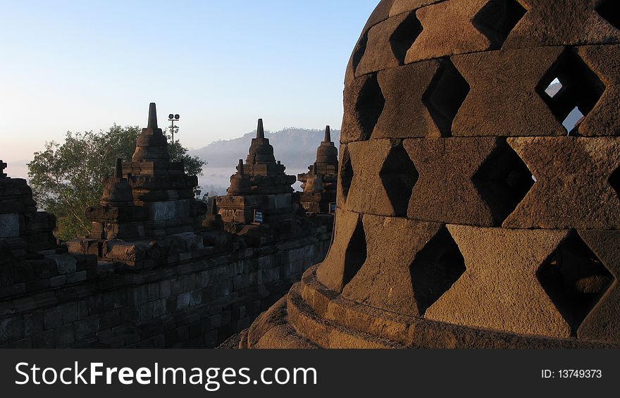 Borobudur Temple, the largest Buddhist Temple in the world, used to be one of world's seven wonders. Located in Magelang, Indonesia