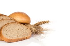 Bun And Bread With Spike Stock Image