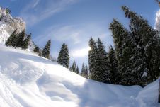 Smooth Sunny Winter Mountains Stock Photography Smooth Sunny Winter Mountains Stock Photography