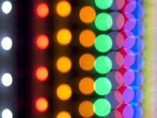 Blurred Chain Lights Stock Photo