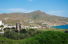 Stone House On A Hillside Near The Sea Stock Photo Stone House On A Hillside Near The Sea Stock Photo