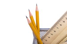 Pencils And Rulers Royalty Free Stock Photos Pencils And Rulers Royalty Free Stock Photos