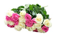 White Bouquet Flower Roses Pink Rose Background Flowers Love Beauty Romantic Wedding Romance Gift Isolated Petal Celebration Valen Stock Photography White Bouquet Flower Roses Pink Rose Background Flowers Love Beauty Romantic Wedding Romance Gift Isolated Petal Celebration Valen Stock Photography