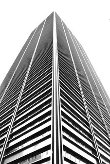 Sleek Modern Building In Black And White Stock Photography Sleek Modern Building In Black And White Stock Photography