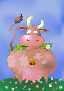 Thick Cow Royalty Free Stock Photos Thick Cow Royalty Free Stock Photos