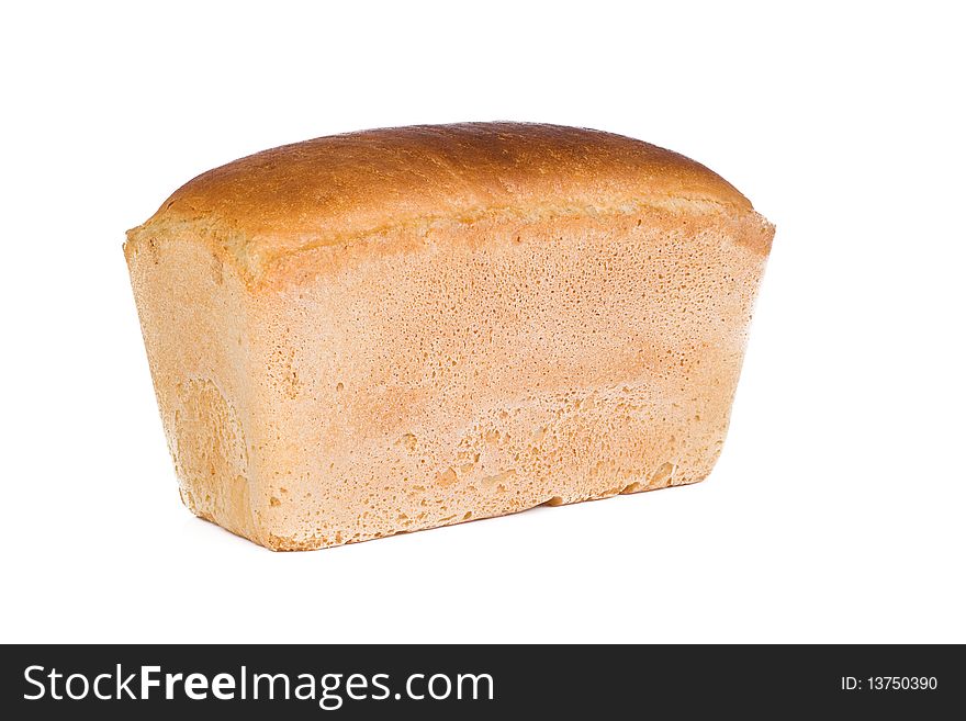 Isolated wheat bread on white