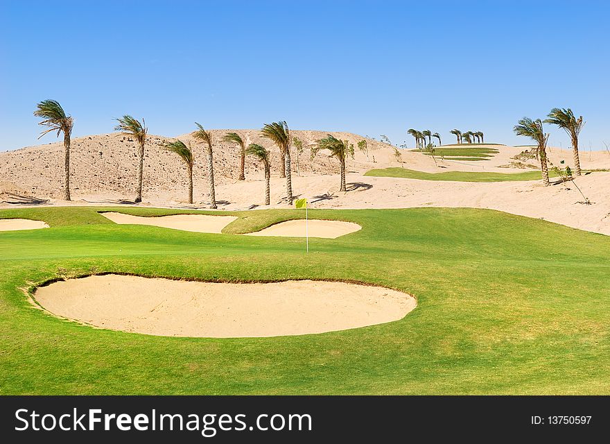 Egypt golf field