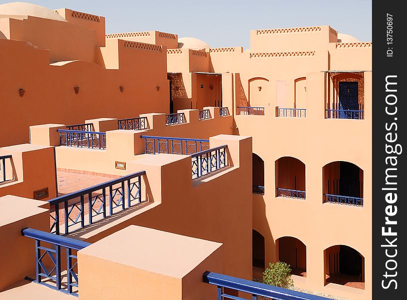 Exterior in arabian architecture style