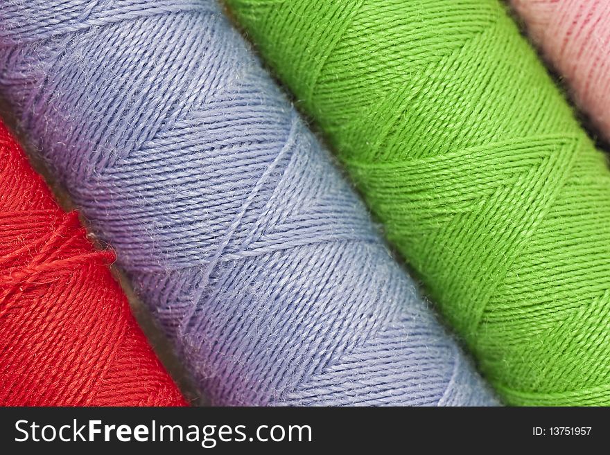 Colored silks for hand embroidery. Colored silks for hand embroidery