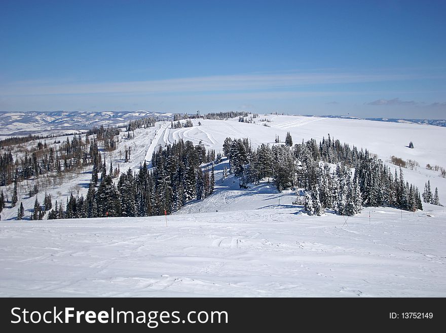 Powder mountain ski resort, Utah. Powder mountain ski resort, Utah