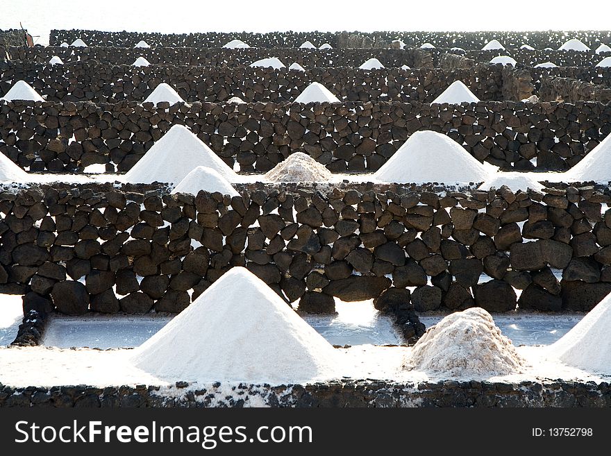 Salt will be produced in the old historic saline in Janubio, Lanzarote