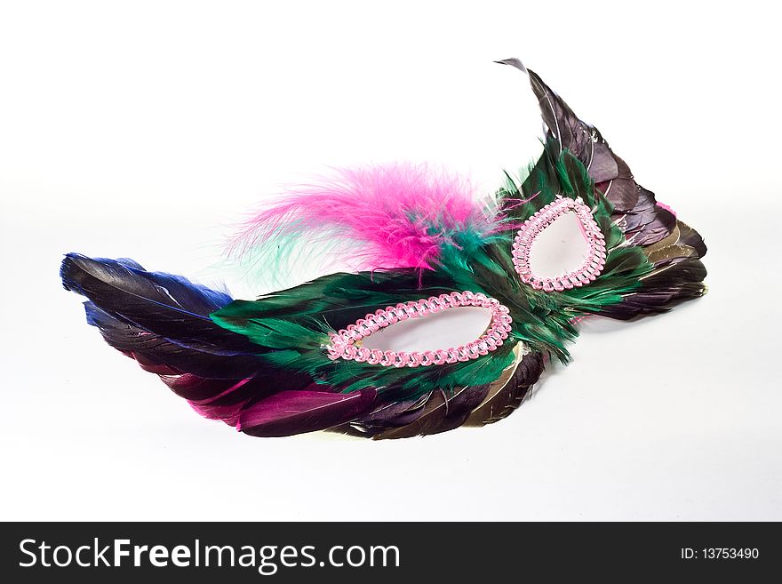 Feather mask for the masqurade