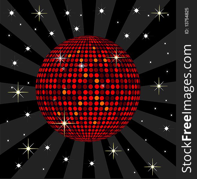 Illustration of a Disco Ball