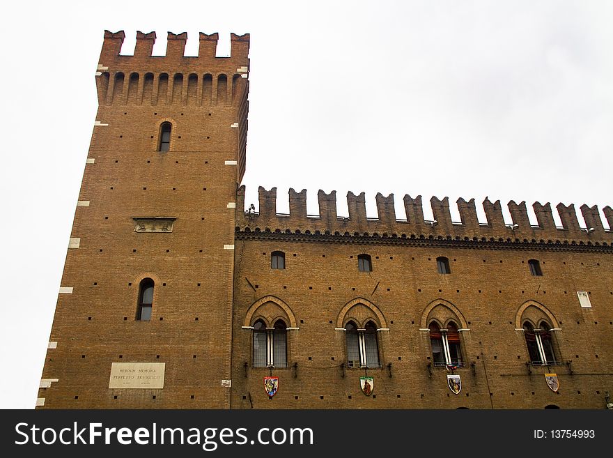 Especially the castle of Ferrara