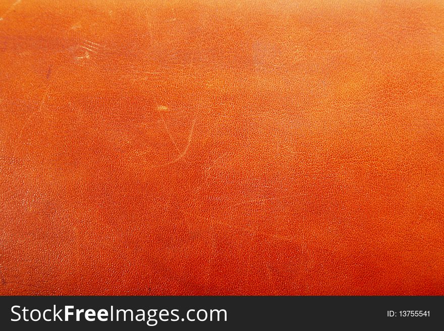 Old brown leather texture, Empty vintage background