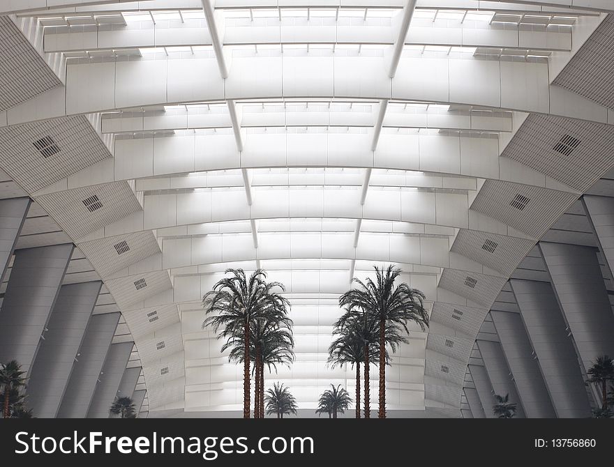 Glass dome of a modern business building