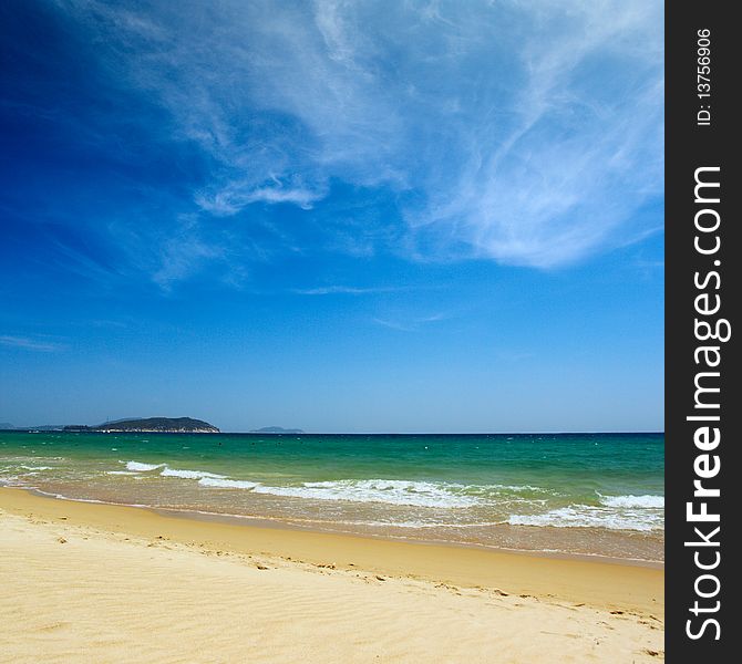 Beautiful beach and caribbean sea. Beautiful beach and caribbean sea