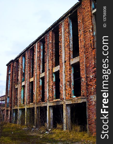 Ruins of a very heavily polluted industrial site, 1890's the place was known as one of the most polluted towns in Europe. Ruins of a very heavily polluted industrial site, 1890's the place was known as one of the most polluted towns in Europe.