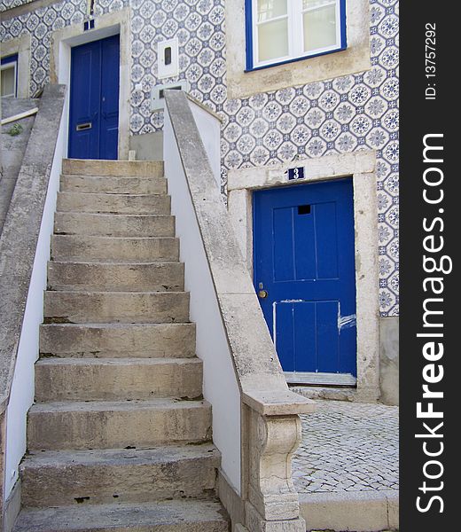Steps to a home in Lisbon Portugal. Steps to a home in Lisbon Portugal