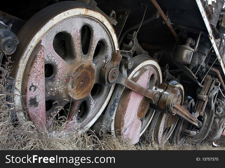 Train wheels on a track