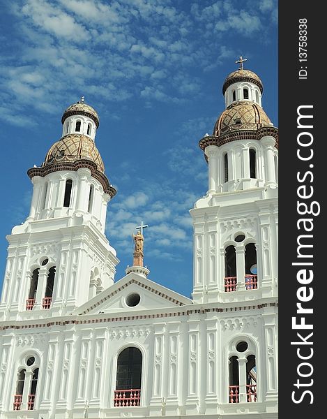 White church in Cuenca