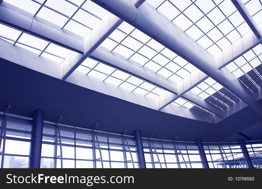 Glass dome of a modern business building