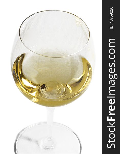 White wine in a glass