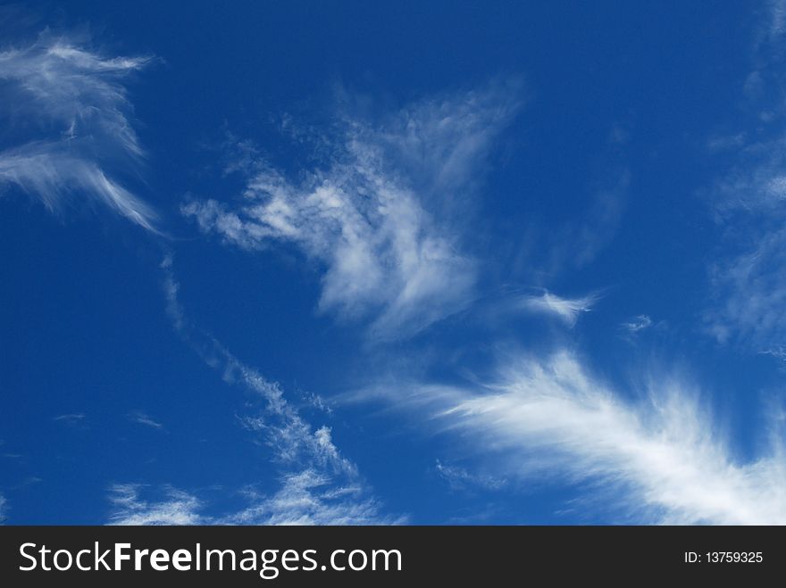 Blur summer clouds in the sky. Blur summer clouds in the sky