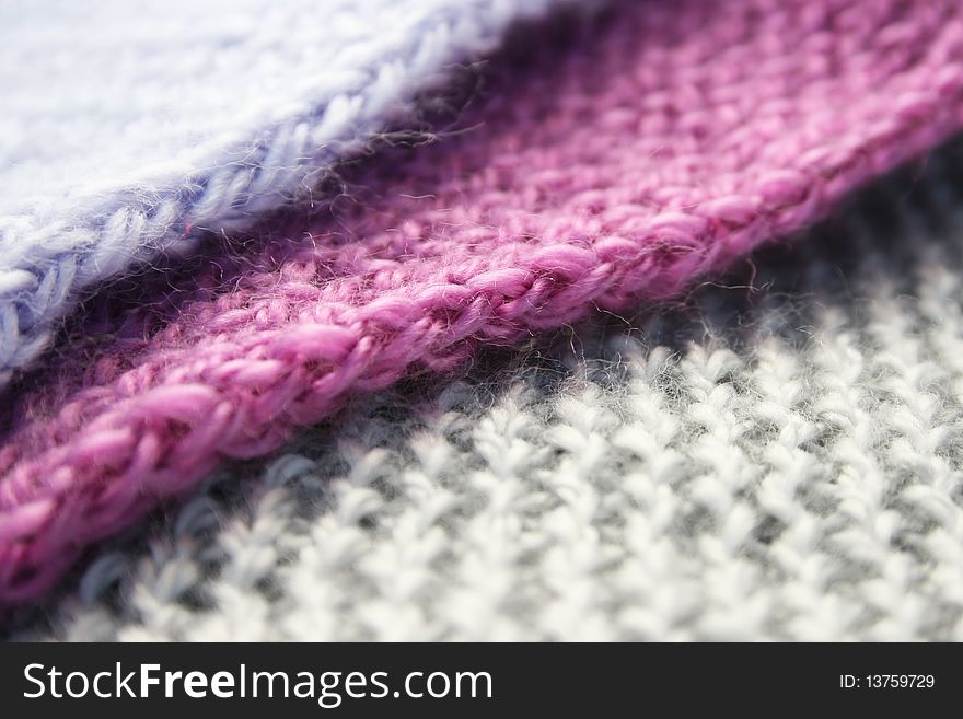 Colorful knitwear as a background.