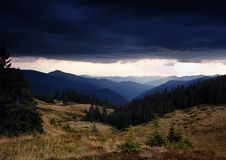 Thunder-storm In Mountains Royalty Free Stock Image Thunder-storm In Mountains Royalty Free Stock Image
